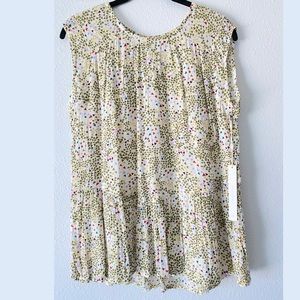 Caslon Multi Color Triangle Sleeveless Tank Top